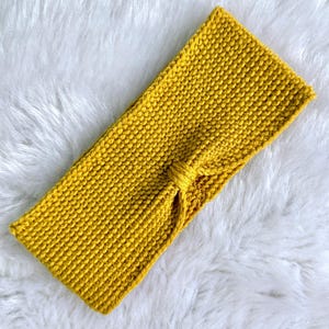 Crochet Knot Stitch Earwarmer Headband Pattern: Unisex, 9 Sizes (PDF Pattern)