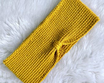 Crochet Knot Stitch Headband Pattern | Unisex Ear Warmer (PDF Pattern)
