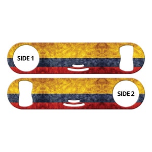 Colombia Flag Gift for Bartender Gift Bottle Opener Colombian Flag Gift Bottle Opener Bartender Church Key Strainer Speed Bottle Opener Gift
