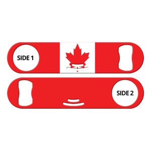 Canada Flag Gift for Bartender Gift Bottle Opener Canadian Flag Gift Bottle Opener Bartender Church Key Strainer Speed Bottle Opener Gifts