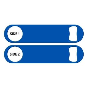 Custom Bottle Opener Blank Royal Blue Bottle Opener Personalized Bottle Opener Bartender Gift Bar Key Bartender Bottle Opener Speed Opener
