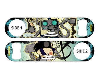 Robot Bartender Speed Bottle Opener with Strainer - URBN Pop Art