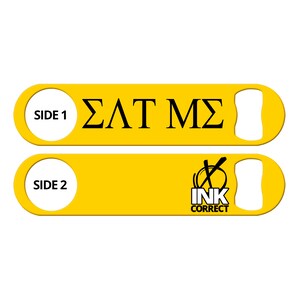 Bartender Bottle Opener Gift for Bartender Bar Key Beer Bottle Opener Eat Me Greek Letters Beer Bottle Opener Bartender Speed Bottle Openers