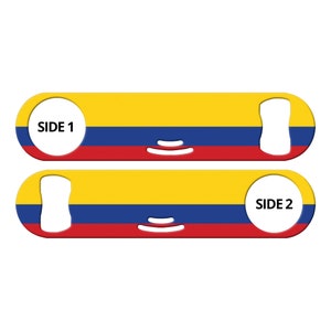 Colombia Flag Gift for Bartender Gift Bottle Opener Colombian Flag Gift Bottle Opener Bartender Church Key Strainer Speed Bottle Opener Gift