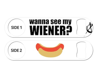 Funny Hot Dog Bartender Bottle Opener: Custom Bar Blade