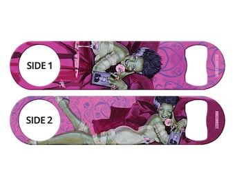 Frankenstein's Bride Bottle Opener: Mike Bell Art, Bar Blade