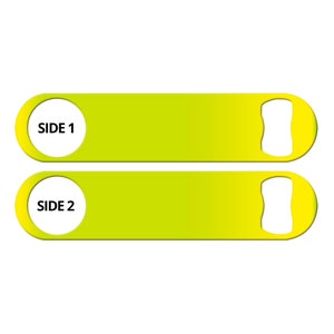 Custom Bottle Opener Blank Neon Yellow Bottle Opener Personalized Bottle Opener Bartender Gift Bar Key Bartender Bottle Opener Speed Opener