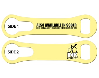 Custom Bartender's V-Rod Bottle Opener: Personalized Bar Tool
