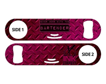 Bartender 3-in-1 Bar Blade: Bottle Opener, Can Opener, Strainer