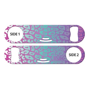 Personalized Cheetah Print Bartender Bottle Opener: Bar Blade Multi-Tool