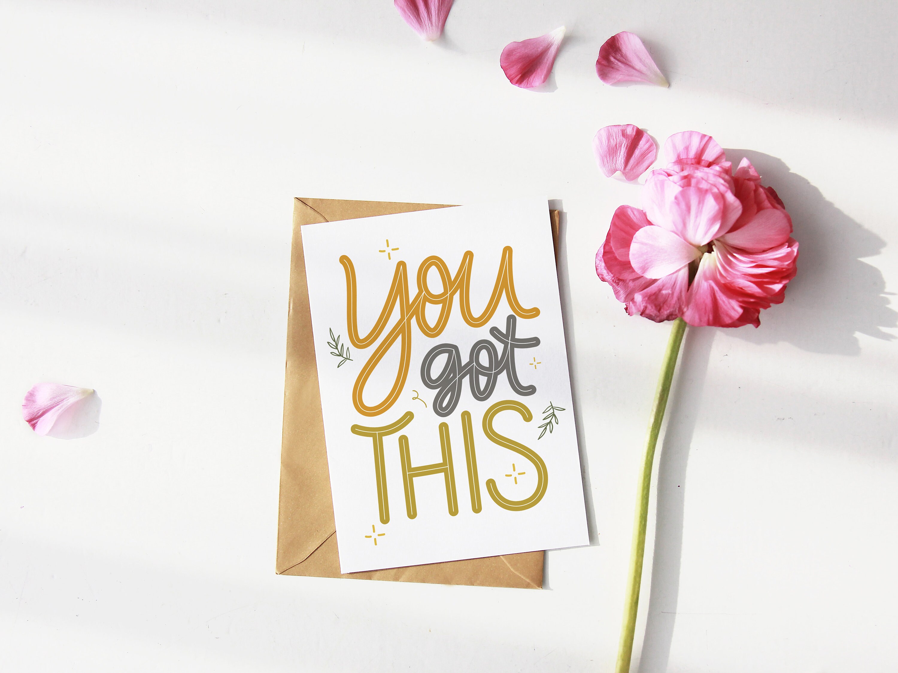 You Got This Greeting Card with Sticker Sheet Pen Pal Gift | Etsy