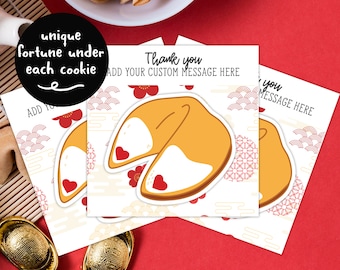 Fortune Cookie Party Favours, Corporate Gift, Party Bag Fillers, Party Bag Favours for Adults, Stickers for Party Bags, Fortune Cookie