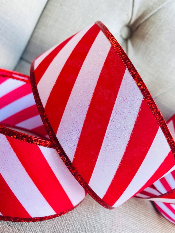 Candy sale cane ribbon