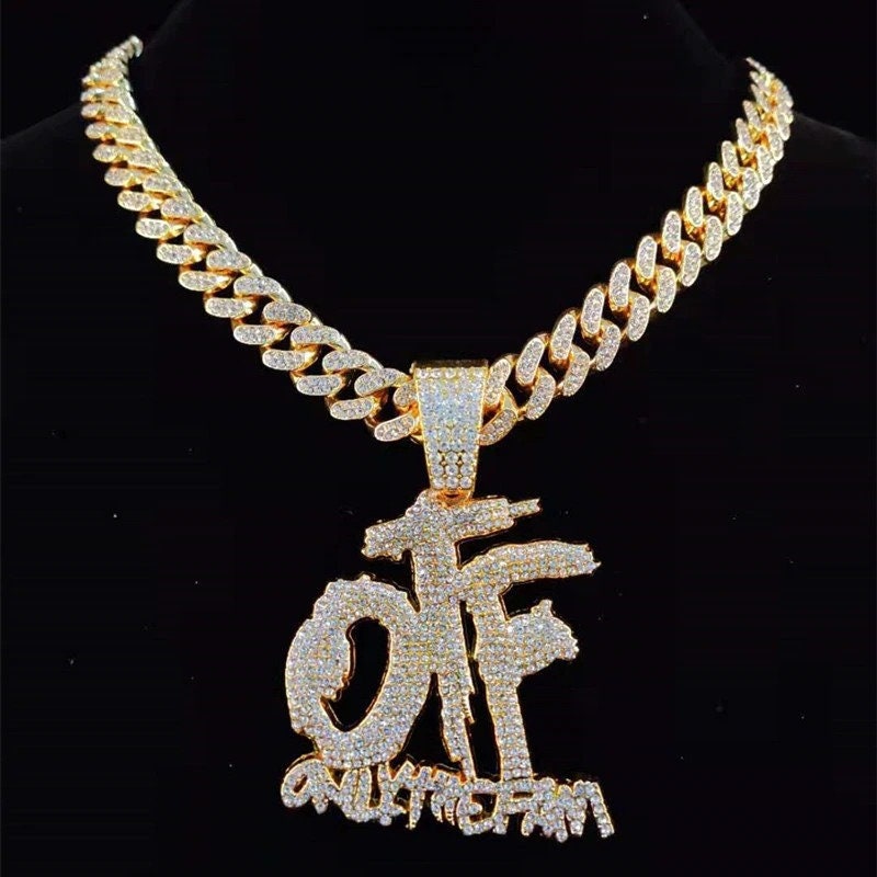 40% Offmen Hip Hop ONLY THE FAM Letters Pendant Necklace With - Etsy