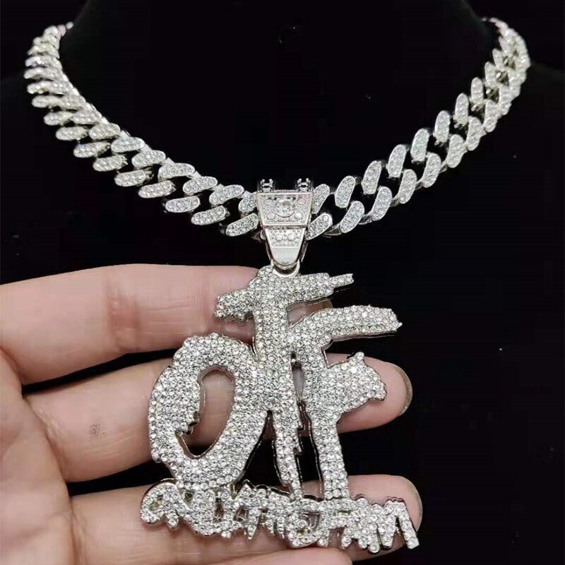 FAM Letters Pendant Necklace 