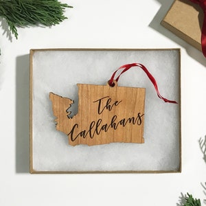 Washington State Seattle Christmas Ornament | US State Ornament 2025