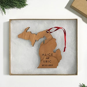 US State Map Ornament | Multiple States & Custom Locations Available