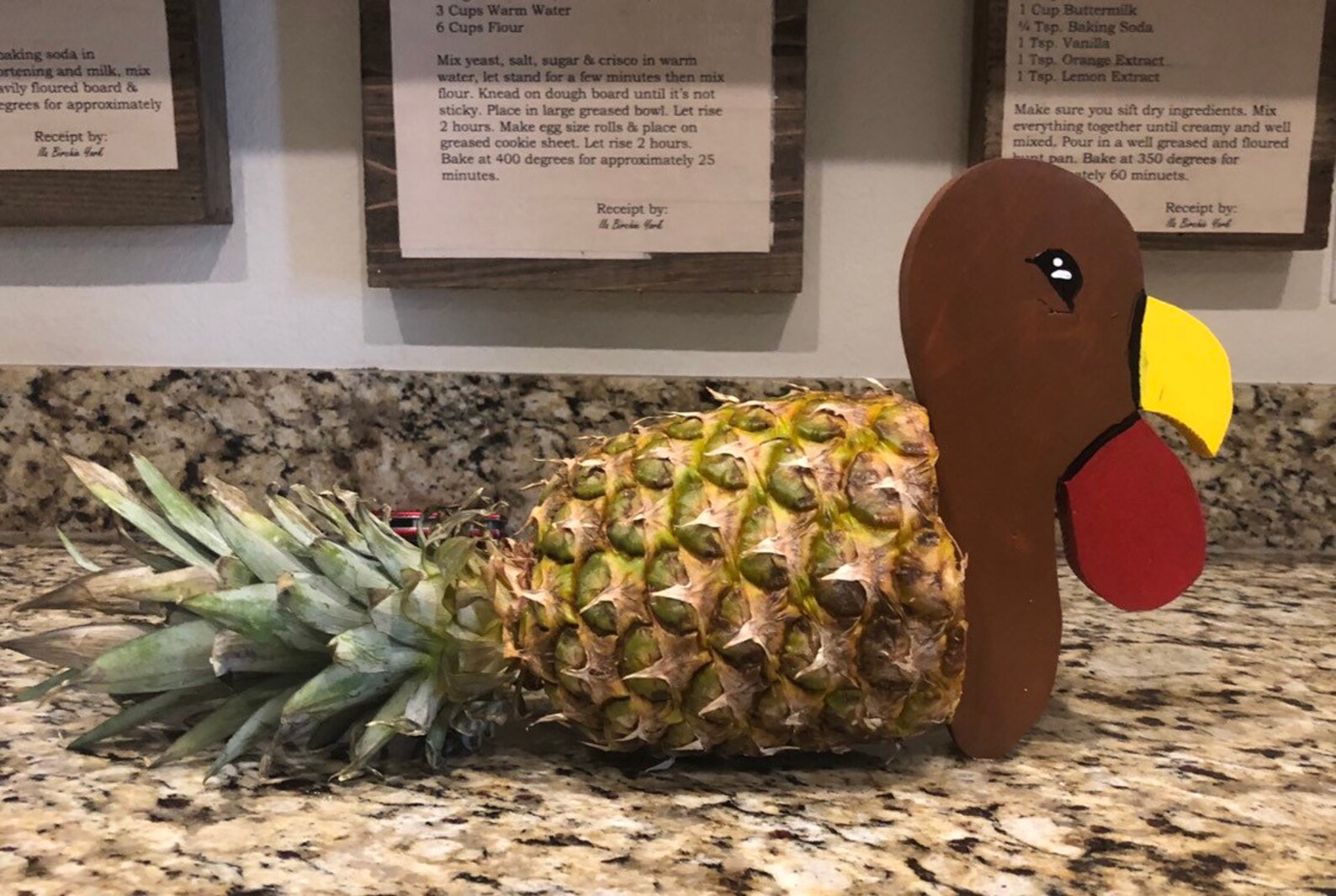 Pineapple Turkey Centerpiece Etsy