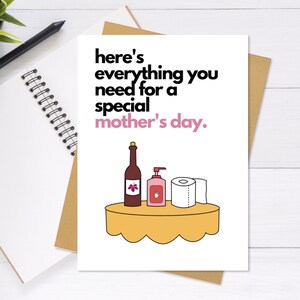 Mother's Day Quarantine Card - Cute & Unique Greeting Card, Mother's Day Card, Quarantine Card