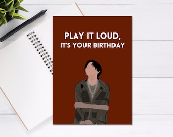 Cartão de aniversário BTS Agust D / Suga Daechwita - Cartão de felicitações fofo e exclusivo, cartão de aniversário, cartão BTS, cartão Punny