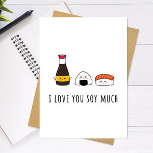 Eu te amo muito - cartão de dia dos namorados, cartão de aniversário, cartão de felicitações fofo e exclusivo, cartão Punny