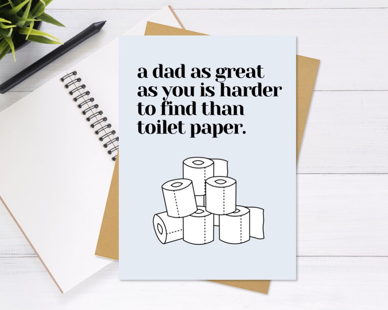 Father's Day Quarantine Card Cute & Unique Greeting image 0