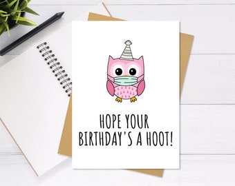 Printable Quarantine Birthday Card Cute &amp; Unique Greeting | Etsy