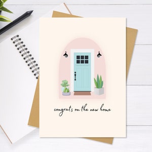 New Home, Housewarming Card - Cute & Unique Greeting Card, Moving In, First Home, Congrats Card