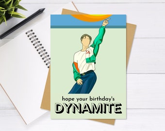 Aniversário BTS Jimin Dynamite - Cartão de felicitações fofo e exclusivo, cartão de aniversário, cartão BTS