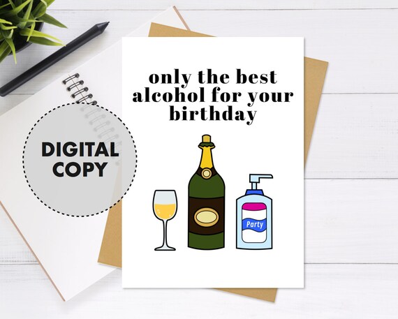Printable Quarantine Birthday Card Cute &amp; Unique Greeting | Etsy