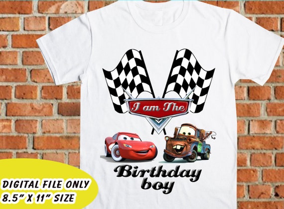Printable Cars Boy Birthday Iron On Transfer Cars Shirt Etsy - roblox birthday boy t shirt etsy