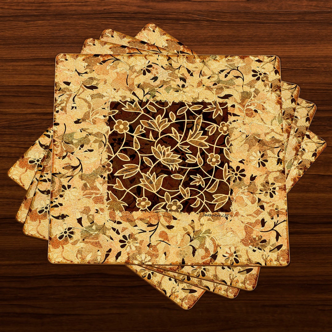 Square Placemats, Housewarming Placemats, Housewarming Gifts, Hardboard
