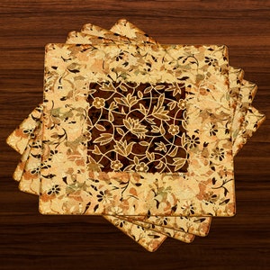 Square placemats, Housewarming placemats, Housewarming gifts, Hardboard placemats, Pattern placemats, Waterproof placemats, Heat resistant
