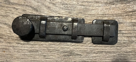 Ancien Verrou De Porte/portail En Acier - Occasion Bon état, Serrure Vintage