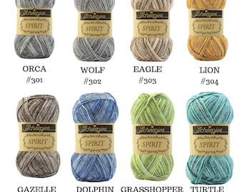 FINAL QUANTITIES:  Scheepjes Spirit Yarn 50g skeins