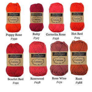 FINAL QUANTITIES:  Scheepjes Catona Yarn 50g skeins
