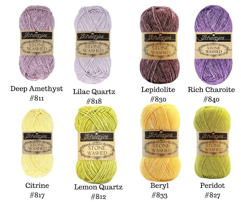 FINAL QUANTITIES: Scheepjes Stone Washed Yarn afbeelding 4