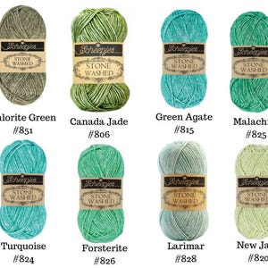 FINAL QUANTITIES:  Scheepjes Stone Washed Yarn