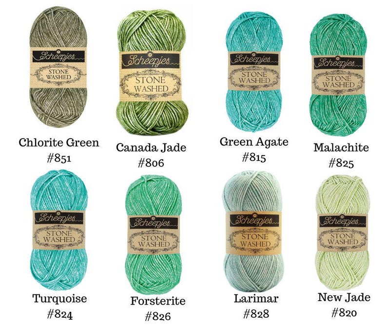 FINAL QUANTITIES: Scheepjes Stone Washed Yarn afbeelding 1