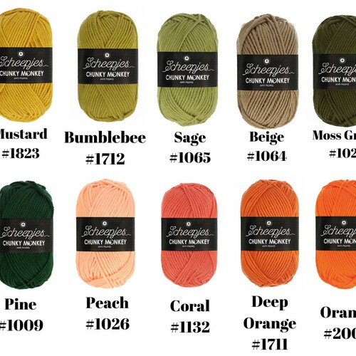 Scheepjes Chunky Monkey Yarn Etsy