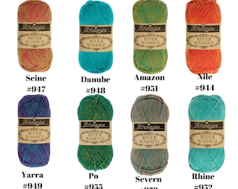 FINAL QUANTITIES:  Scheepjes River Washed Yarn