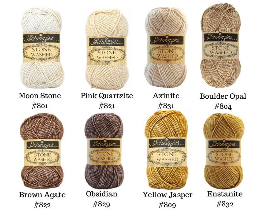 Scheepjes Stone Washed Yarn Etsy