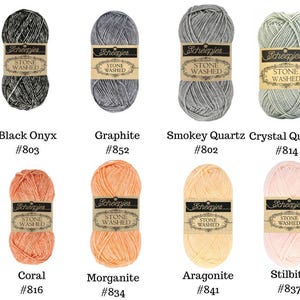 FINAL QUANTITIES: Scheepjes Stone Washed Yarn Aragonite