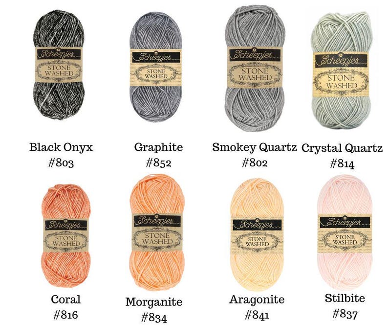 FINAL QUANTITIES: Scheepjes Stone Washed Yarn Aragonite