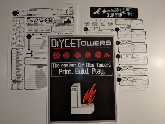 diy dice tower template holyfashionamanda