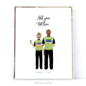 Partners in Crime police coworkers friendship gift /  Work best friend / Law enforcement / Birthday gift / Co-worker leaving job gift