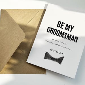 Divertida tarjeta de propuesta de padrino de boda, ¿Quieres ser mi padrino de boda?, Tarjeta, Hermano, Amigo, Primo, Tío, Padrino de boda, Tarjetas para él, Tarjeta de despedida de soltero