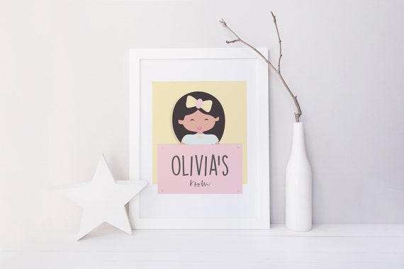 personalised name wall art