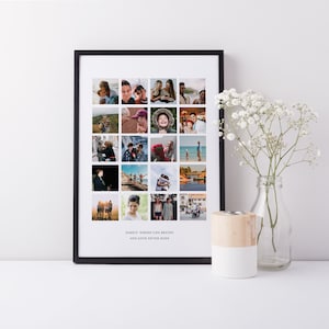 Picture collage / Photo collage gift / Personalized collage / Custom photo collage / Family print / Photo collage gift / Family keepsake /