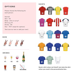 Fußball verliebtes Paar / Personalisierter Fußball Druck / Geschenke Fußball / Weihnachtsgeschenke für Ihn / Liebesdruck / Fußballtrikot Druck - COU004 Bild 4